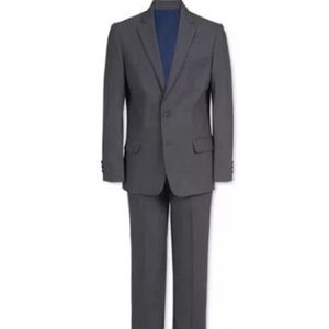 Nautica Big Boys 2-Pc. Stretch Suit Set SZ 12 in Grey
